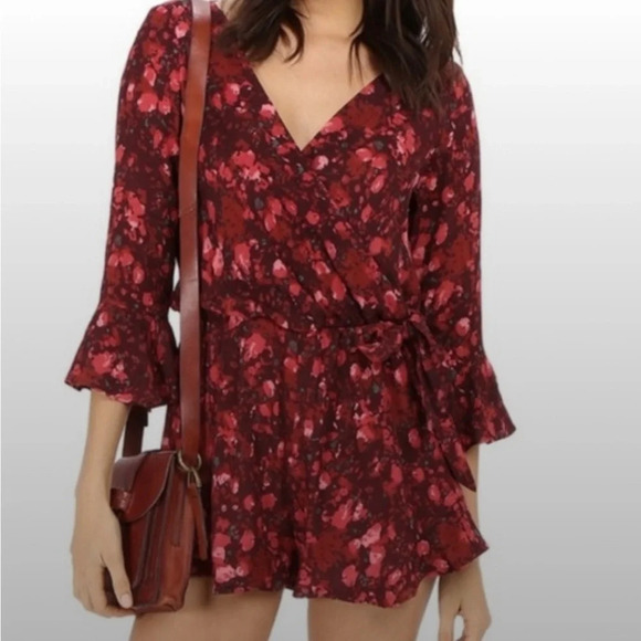 FREE PEOPLE - All the Right Rufflea Floral Romper | Small - Picture 2 of 10